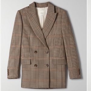 ❌sold ❌ Aritzia Wilfred Margaux Plaid Blazer